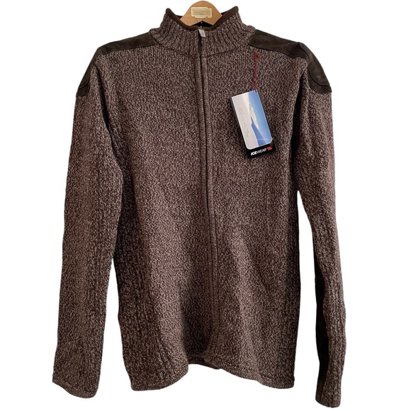 Icewear Other - Icewear 100% Pure Wool Icelandic Zip Up Jacket Sweater with Patches Size Large